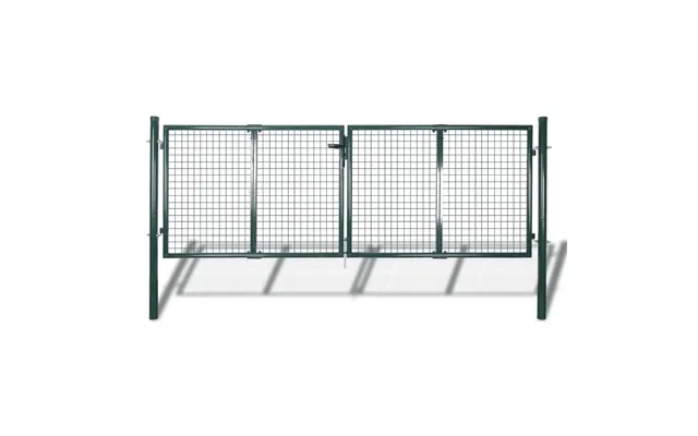 Hegnslåge I Stål 300×125 Cm - Mørkegrøn, Dobbelt