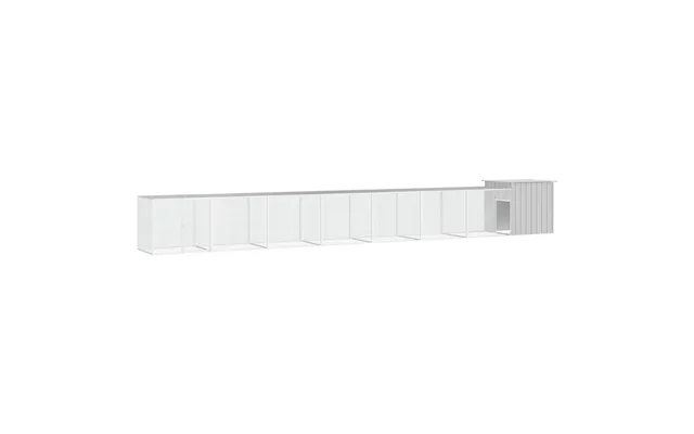Hønsehus 800 × 91 × 100 Cm I Galvaniseret Stål - Grå