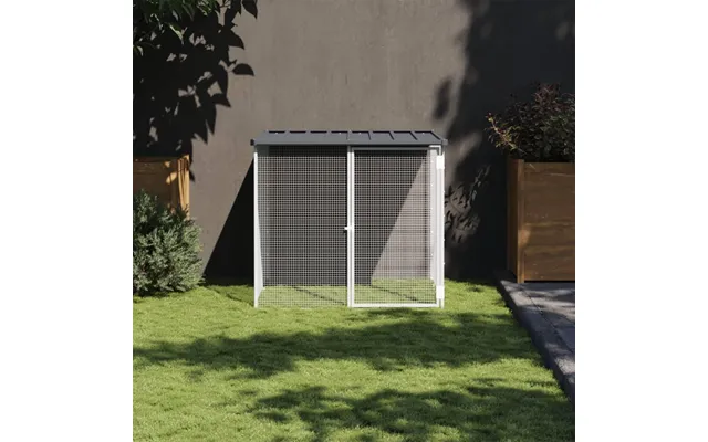 Hønsehus Med Tag 103×98×90 Cm - Galvaniseret Stål, Antracitgrå