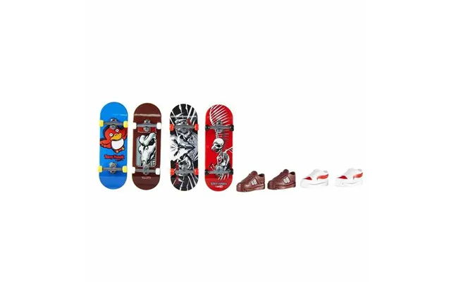 Hot Wheels Fingerskateboard Sæt - 8 Dele