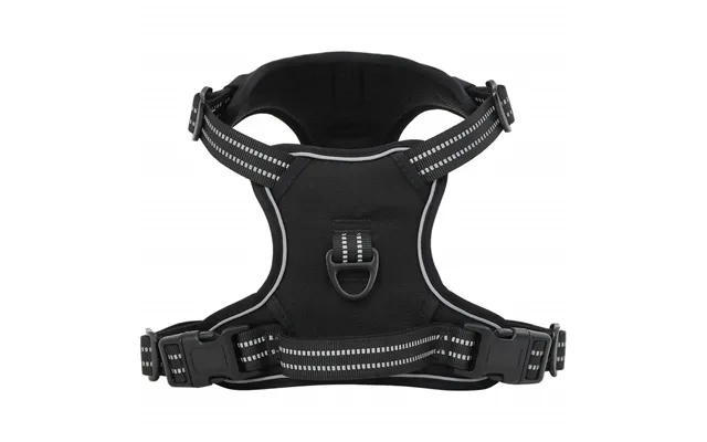 Hundesele Med Refleksstriber - Justerbar Xl, Sort