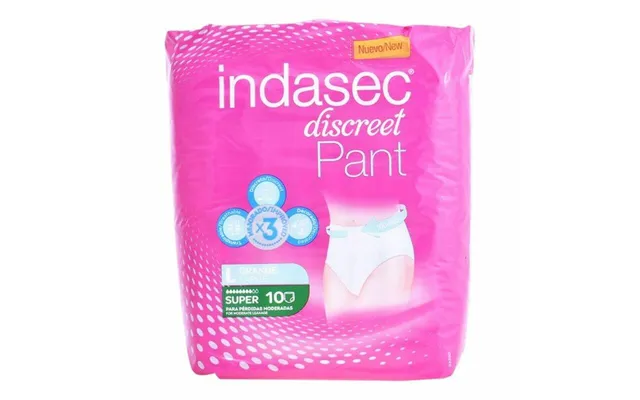 Inkontinens Trusseble - Indasec Discreet Pant Super, Large 10 Stk
