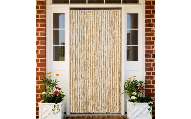 Insektgardin 100 × 220 Cm - Beige Chenilletråde