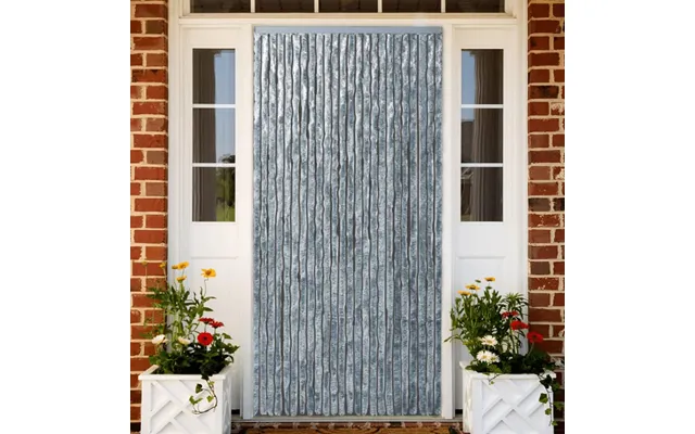 Insektgardin 100 × 220 Cm - Hvid Grå Chenille
