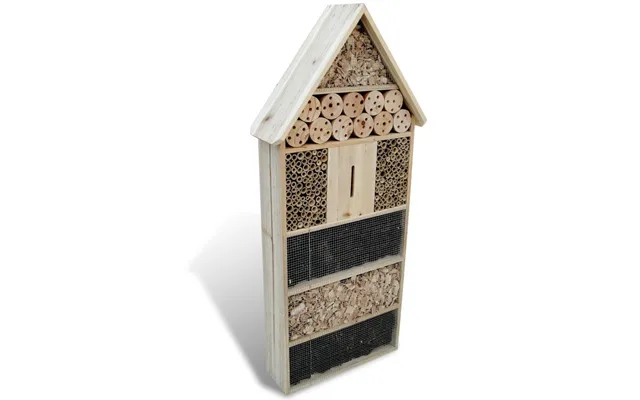 Insekthotel I Massivt Træ - 45,5 × 15 × 99 Cm