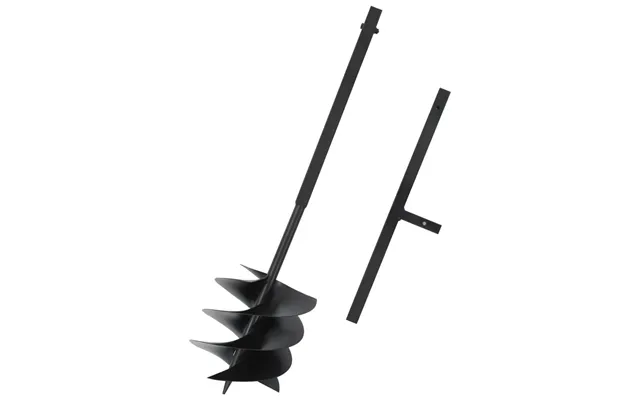Jordbor Med T-håndtag 250 Mm - Stål, Sort
