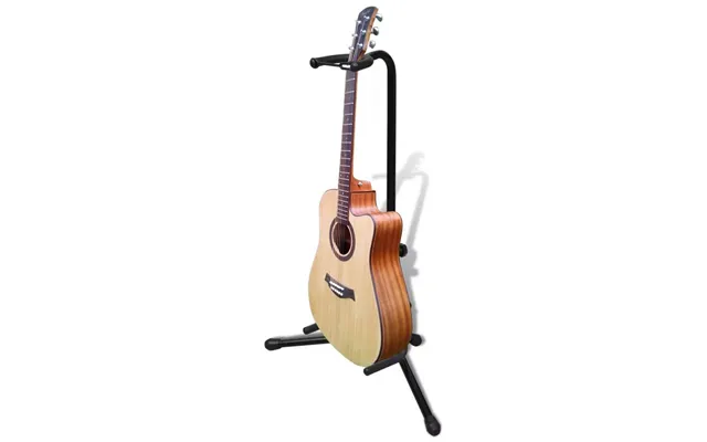 Justérbart Sammenfoldeligt Guitarstativ - Stål, Sort