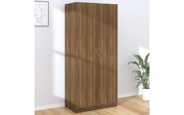 Klædeskab 90x52x200 Cm Konstrueret Træ Brun Egetræsfarve