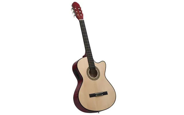 Klassisk Western Cutaway Guitar 4 4 Med 4-bånds Eq - Natur