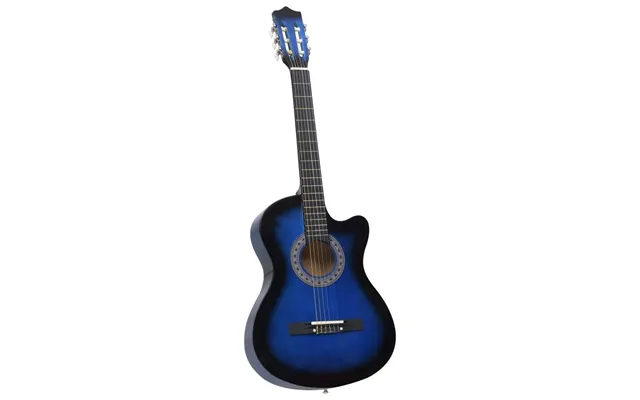 Klassisk Western Cutaway-guitar 38 - Blå, 6 Strenge