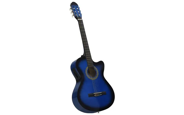 Klassisk Western Cutaway-guitar 4 4 Med 4-bånds Eq - Blå