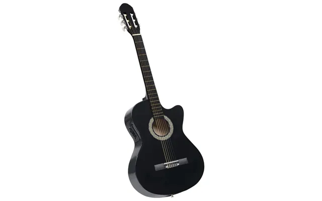 Klassisk Western Cutaway-guitar Med 4-bånds Equalizer - 6 Strenge, Sort 4 4