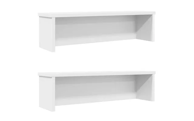 Køkkenreoler, Stabelbare - 2 Stk., 50×15×16 Cm, Hvid