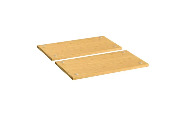 Kogepladelåg I Bambus - 2 Stk. 50 × 28 × 1,5 Cm