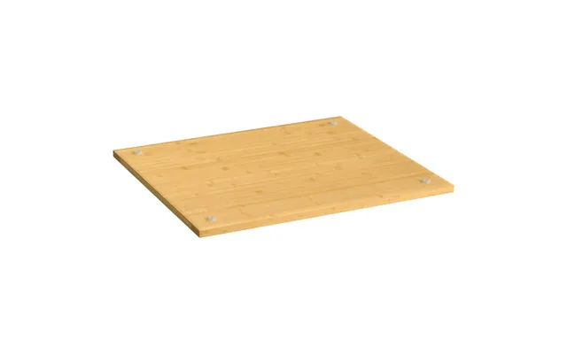 Kogepladelåg I Bambus 50 × 56 × 1,5 Cm - Kogepladedæksel Skærebræt