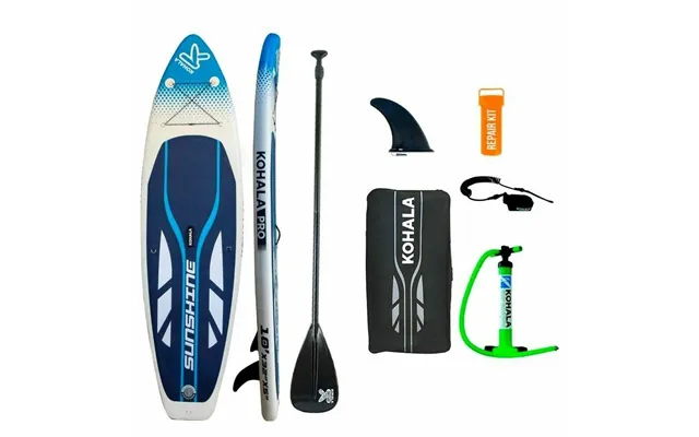 Kohala Sunshine Oppusteligt Paddleboard 305 × 81 × 12 Cm - Hvid Blå Inkl