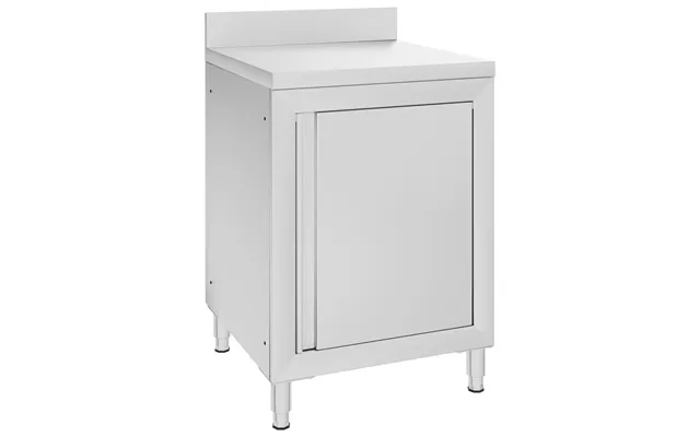 Kommercielt Køkkenbord Med Skab 60×60×96 Cm - Rustfrit Stål