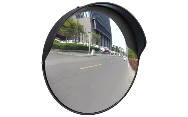 Konvekst Trafikspejl 30 Cm - Pc Plast, Sort, Udendørs