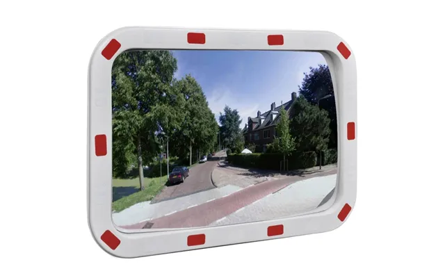 Konvekst Trafikspejl Rektangulært 40×60 Cm Med Reflekser