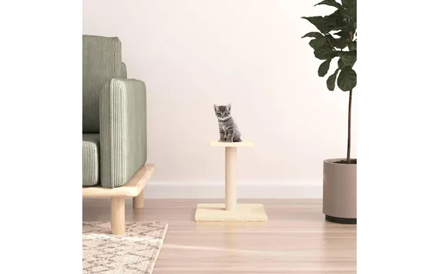 Kradsetræ Med Platform 38 Cm - Cremefarvet