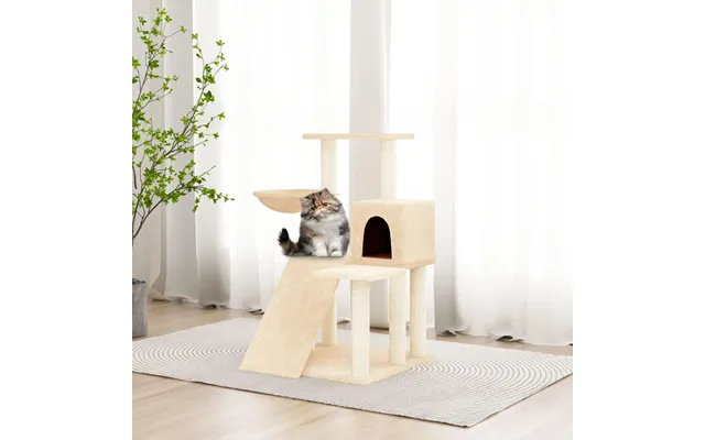 Kradsetræ Med Sisal-kradsestolper 82 Cm - Cremefarvet