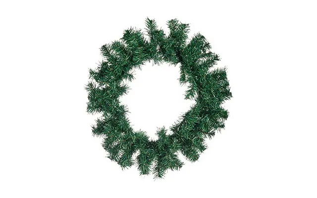 Krist Adventskrans - Grøn Plastik, 40 X 6 X 40 Cm