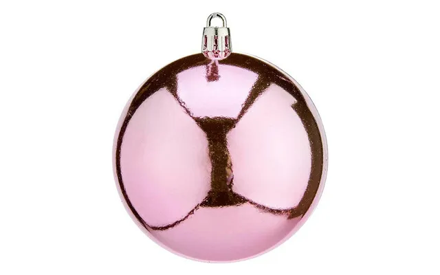 Krist Julekugler - 16 Stk. Ø 8 Cm, Pink Plastik
