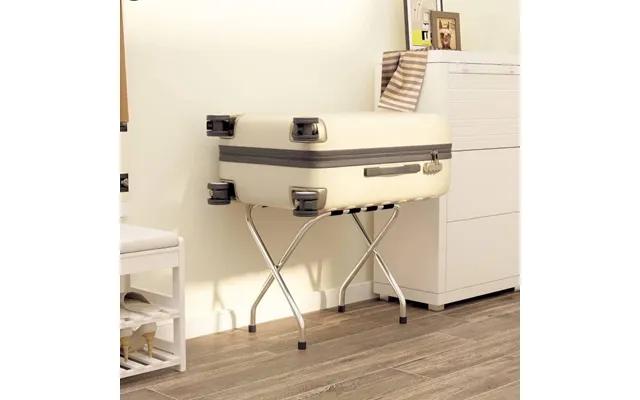 Kuffertstativ 56 × 40 × 49 Cm - Sølvfarvet Med Sorte Stropper