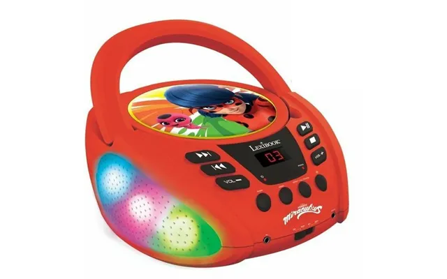 Lexibook Miraculous Cd Mp3-afspiller Med Bluetooth 5.0 - Rød