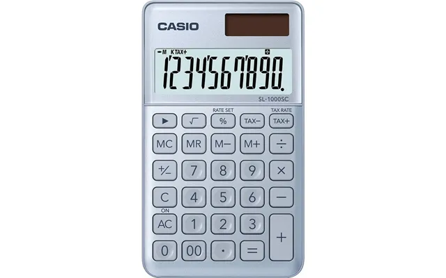 Lommeregner Casio Sl-1000sc - Sort Metal, Solcelledrevet