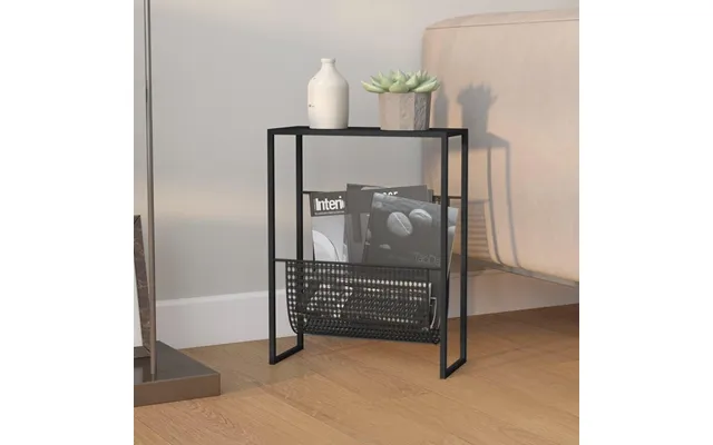 Magasinholder I Stål - 35 × 15 × 45 Cm, Sort