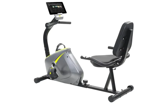 Magnetisk Liggende Motionscykel Med Pulsmåler - Grå Gul