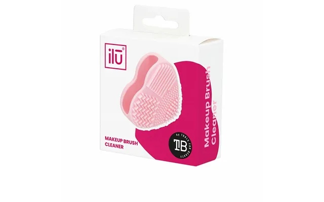 Makeupbørste Renser Il Brush Cleaner - Hjerte, Silikone, Pink 1 Stk