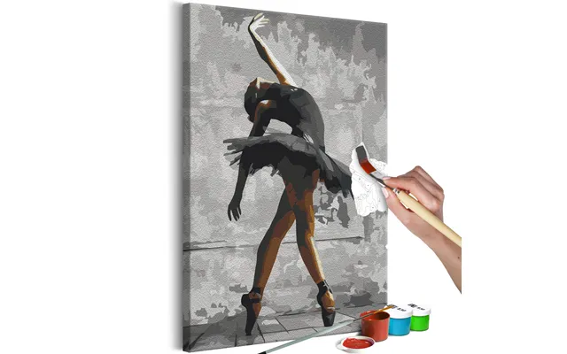 Mal Efter Tal Ballerina Pose 40 X 50 Cm