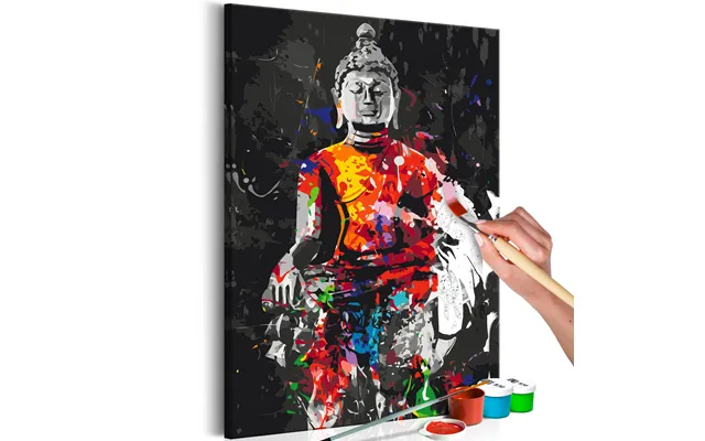 Mal Selv Billede Buddha I Farver 40 X 50 Cm