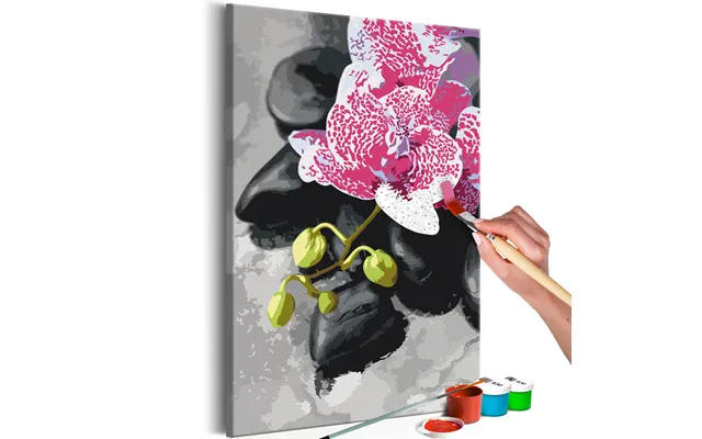 Mal Selv Billede Pink Orkidé 40 X 50 Cm - Mal Efter Tal