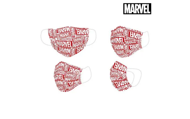 Marvel Hygiejnisk Maske Til Børn - Rød, Genanvendelig