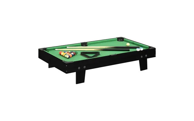 Mini-poolbord 92 × 52 × 19 Cm - Sort Grøn Transportabelt Billardbord