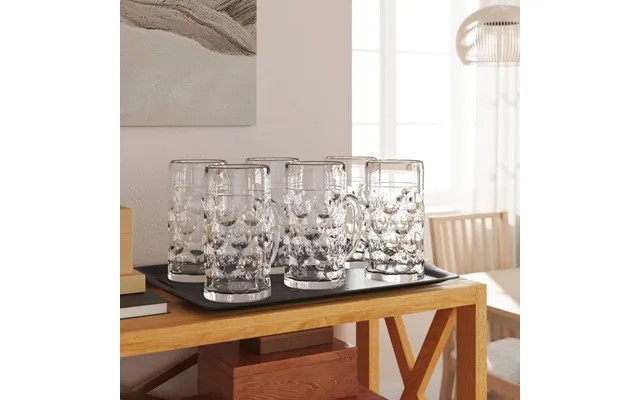 Ølglas 6 Stk. Med Håndtag 500 Ml