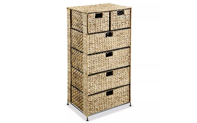 Opbevaringsenhed Med 6 Kurve - Vandhyacint, 47 × 37 × 100 Cm
