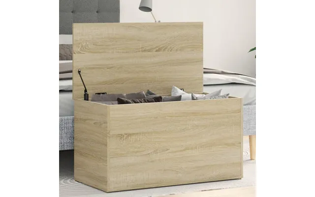 Opbevaringskasse 84x42x46 Cm I Konstrueret Træ - Sonoma-eg