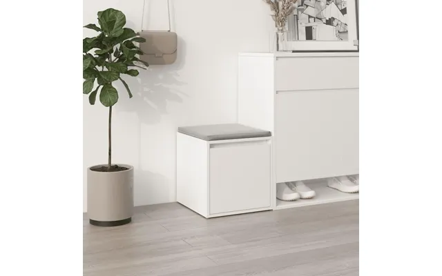 Opbevaringsskab 40,5×40×40 Cm I Konstrueret Træ - Hvid
