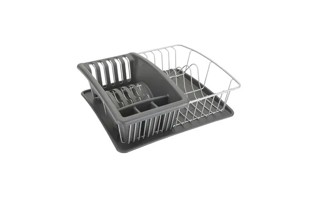 Opvaskestativ Metaltex - Grå Afdrypningsstativ 35 × 30 × 11 Cm