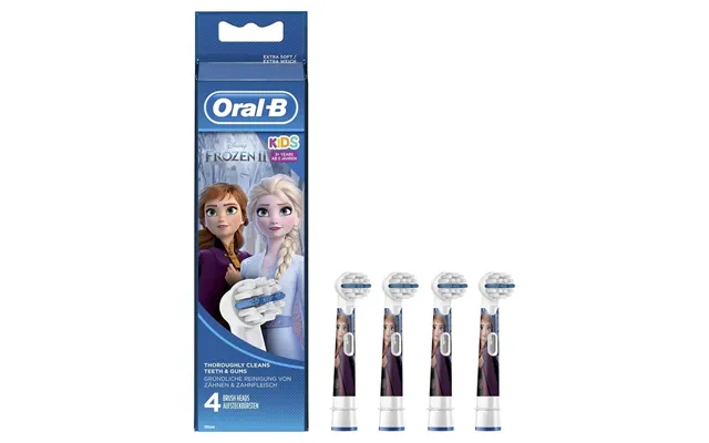 Oral-b Kids Tandbørstehoveder Frozen - Lilla, 4 Stk.