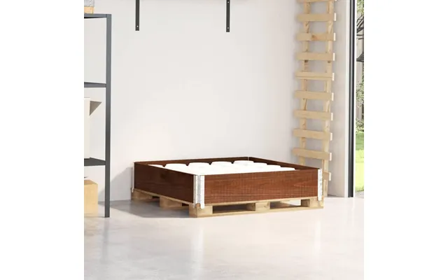 Palleramme 100×100 Cm I Massivt Fyrretræ - Brun