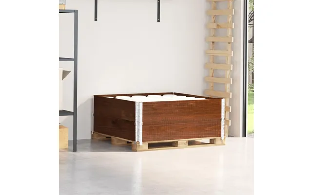 Pallerammer 2 Stk. 100 × 100 Cm - Massivt Fyrretræ, Brun