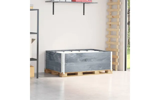 Pallerammer 2 Stk. 120×80 Cm I Massivt Fyrretræ - Grå