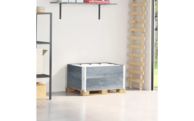 Pallerammer 2 Stk. 80×60 Cm I Massivt Fyrretræ - Grå