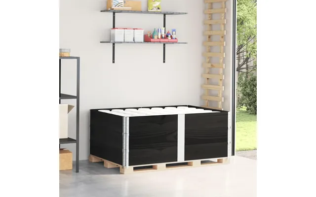 Pallerammer 3 Stk. 150 × 100 Cm - Massivt Fyrretræ, Sort