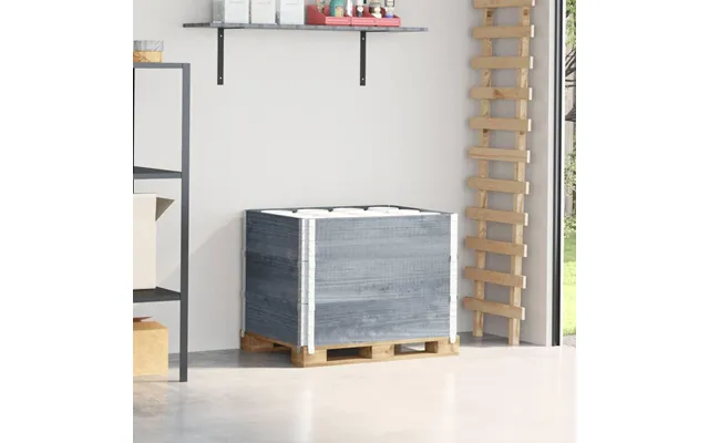 Pallerammer 3 Stk. 80×60 Cm I Massivt Fyrretræ - Grå